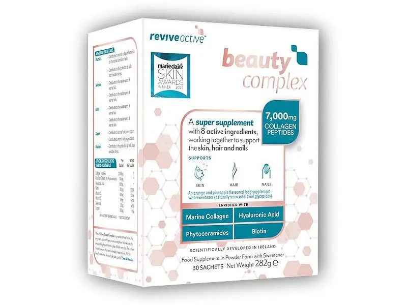 Revive Active Beauty Complex, podpora pro vlasy, kůži a nehty, pomeranč a ananas, 30 sáčků