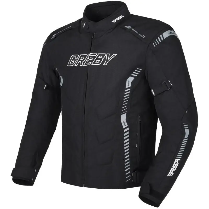 RSA Greby 2 černo-šedá bunda na motorku