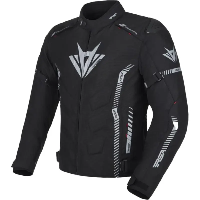 RSA Rider černo-šedo-červená bunda na motorku