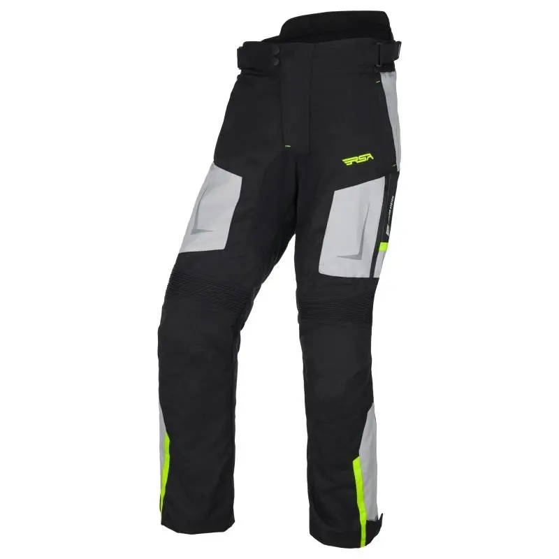 RSA EXO 2 černo-šedo-fluo žluté kalhoty na motorku