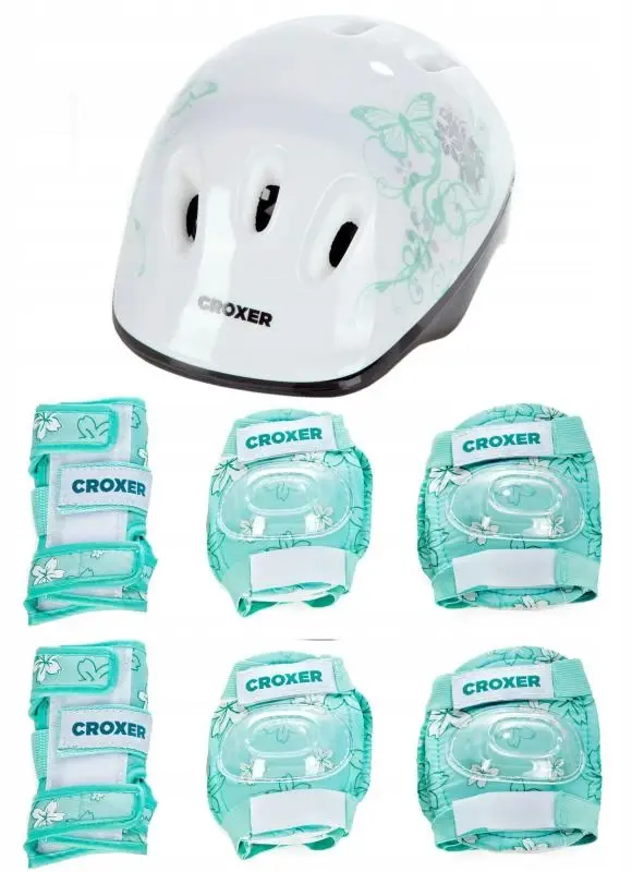 Croxer Silky Fibre MINT sada chráničů a přilby