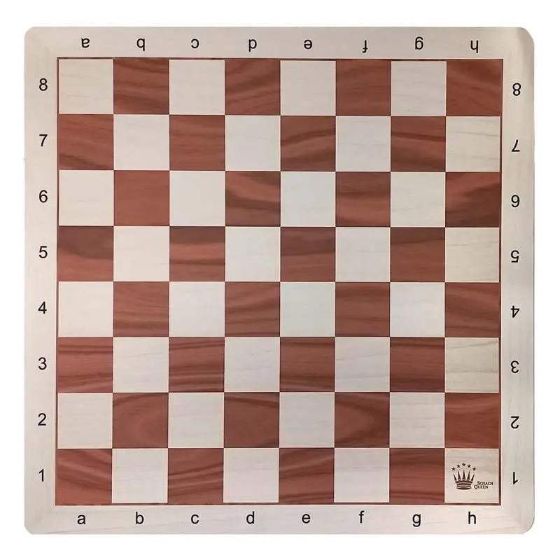 Schach-archiv nemačkavá neoprenová cestovní šachovnice turnajové velikosti imitace dřeva