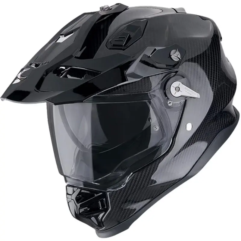 Scorpion ADF-9000 CARBON AIR SOLID černá enduro helma na motorku