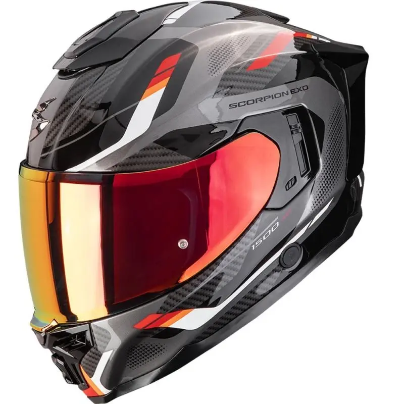 Scorpion EXO-1500 Air Sleek černo-červená integrální helma na motorku