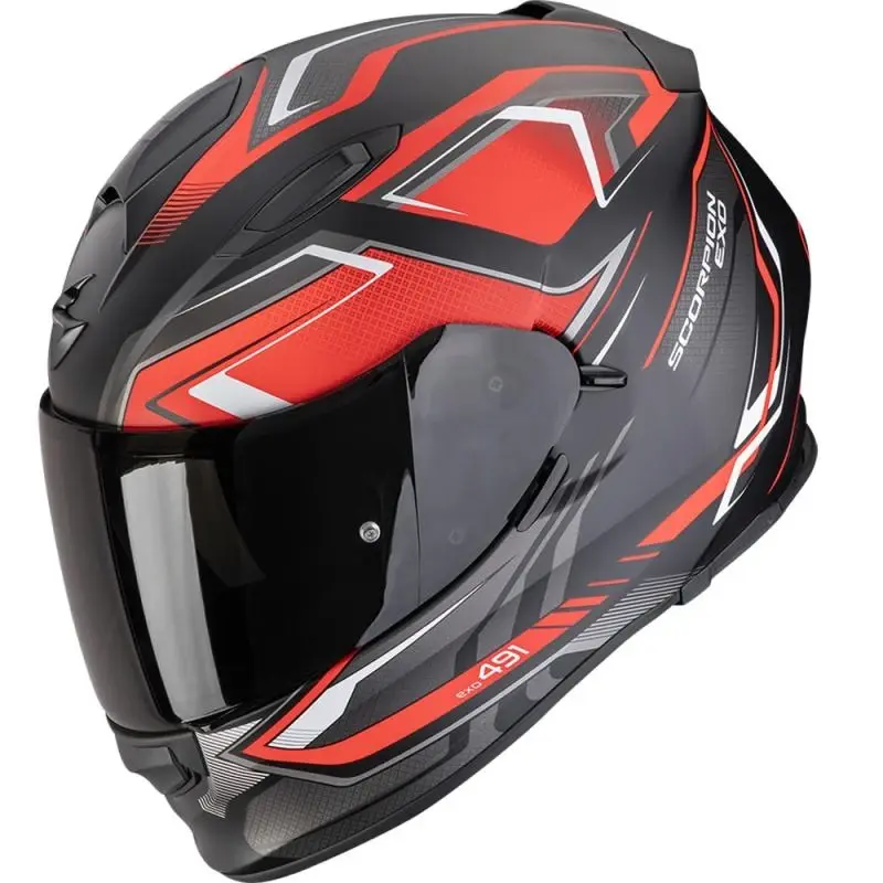Scorpion EXO-491 Zumo matná černo-červená integrální helma na motorku