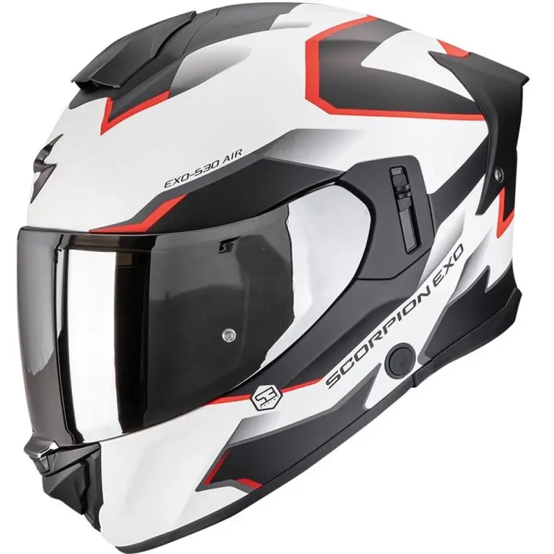 Scorpion EXO-530 Air Clip matná bílo-černo-červená integrální helma na motorku