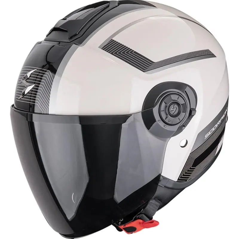Scorpion EXO-CITY II Cosmos krémovo-černá otevřená helma na motorku