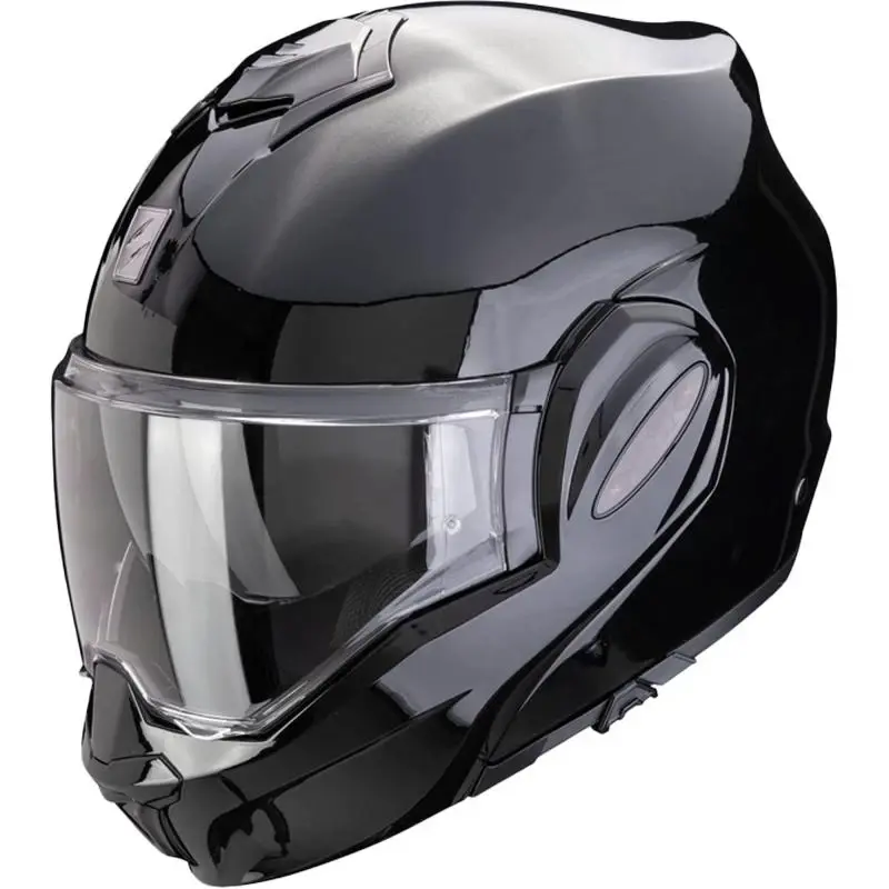Scorpion EXO-TECH EVO PRO SOLID metalická černá výklopná přilba na motorku