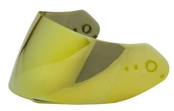 Scorpion EXO ELLIP-TEC Maxvision 2D KDF14-2 zlaté zrcadlové plexi