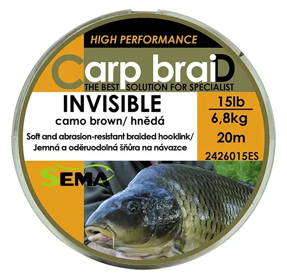 Sema Pletená šňůra Invisible 20 m 25 lbs / 11 4 kg
