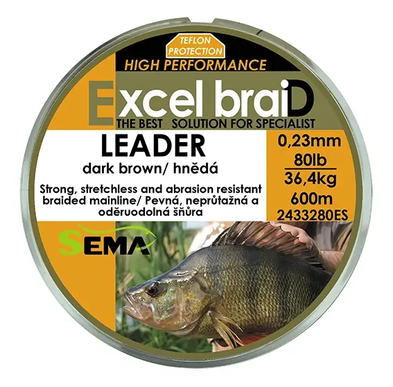Sema Pletená šňůra Leader 600 m 40 lbs / 18 2 kg