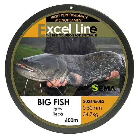 Sema Rybářský vlasec BigFish 600 m průměr 0 35 mm / 15 7 kg