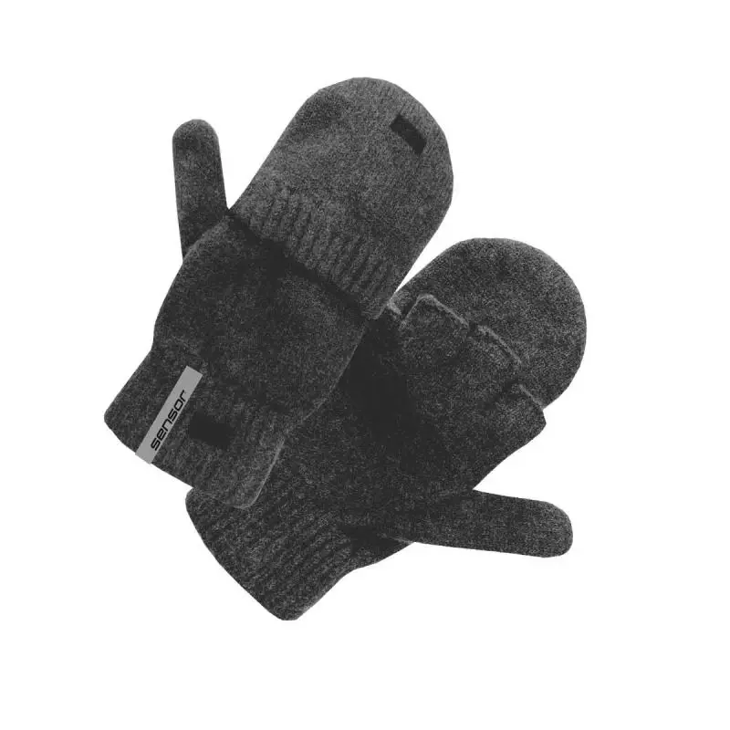 SENSOR RUKAVICE VIRGIN WOOL šedá melír Velikost:
