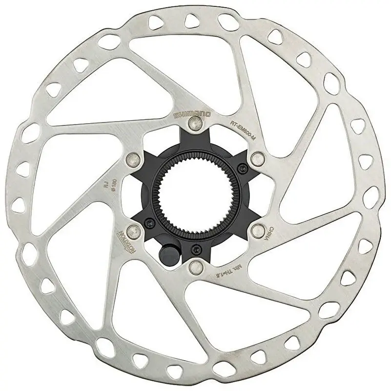 Shimano RT-EM600 stříbrno-černý 160mm Center Lock E-bike brzdový kotouč s magnetem