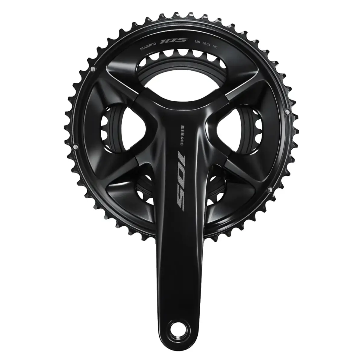 Shimano FC-R7100 černé 50/34 160 mm 12k s integrovanou osou silniční kliky