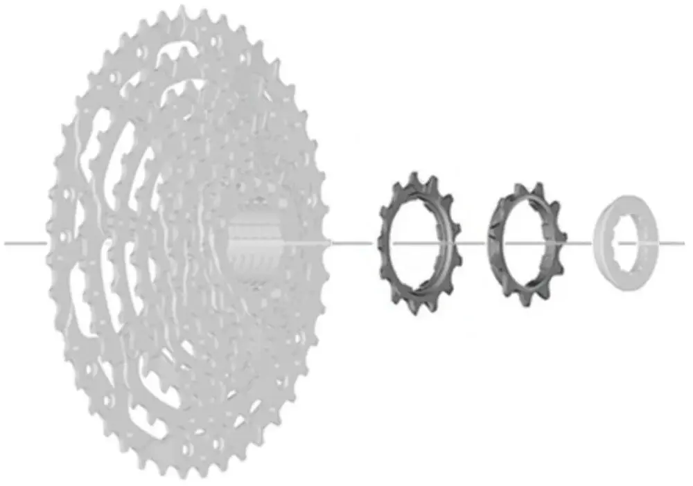 Shimano pastorek 11 a 13 zubů pro 11 pastorkový systém CS-LG300 / CS-LG400 Linkglide