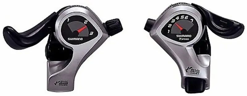 SHIMANO SL-TX50LSB+R7A 7 kolo SIS řadicí páčky s lanky 1800 a 2050 mm (pár)