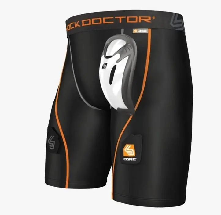 Shock Doctor 362 Boy kompresní hokejové šortky s Flex suspenzorem