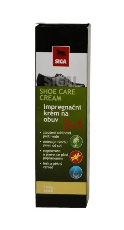 Siga Černý impregnační krém na boty 50 ml