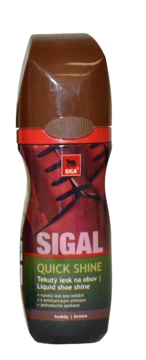 Siga Černý tekutý lesk na botyL 75 ml