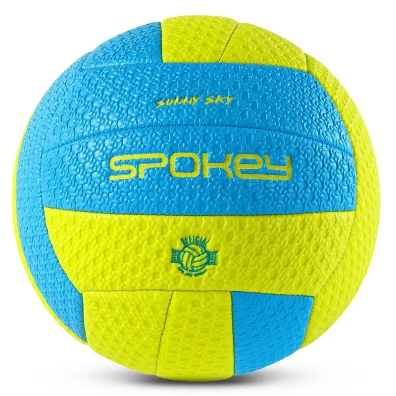Spokey SUNNY SKY Volejbalový míč soft touch, modro-žlutý