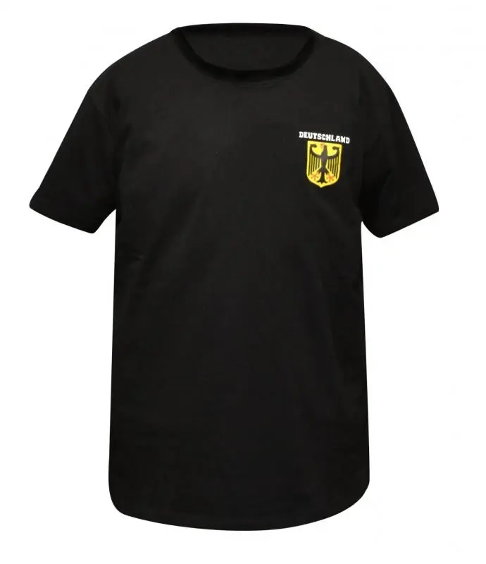 SPORTTEAM Německo černé pánské fanouškovské triko UNI