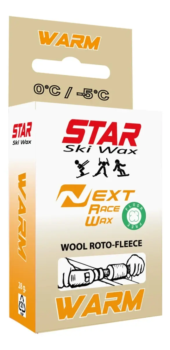 Star Ski Wax Next Block Race Wax warm 28g
