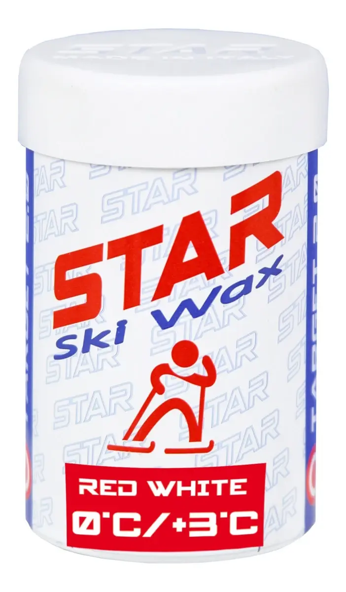 Star Ski Wax Stick red white 45g