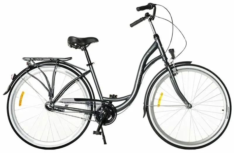 Storm Barcelona metalické grafitové 28" 3sp. 19" dámské městské kolo
