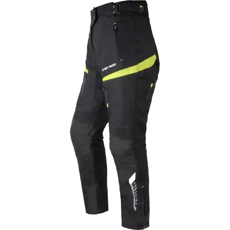 Street Racer Dámské kalhoty na motorku Vix černo-fluo žluté
