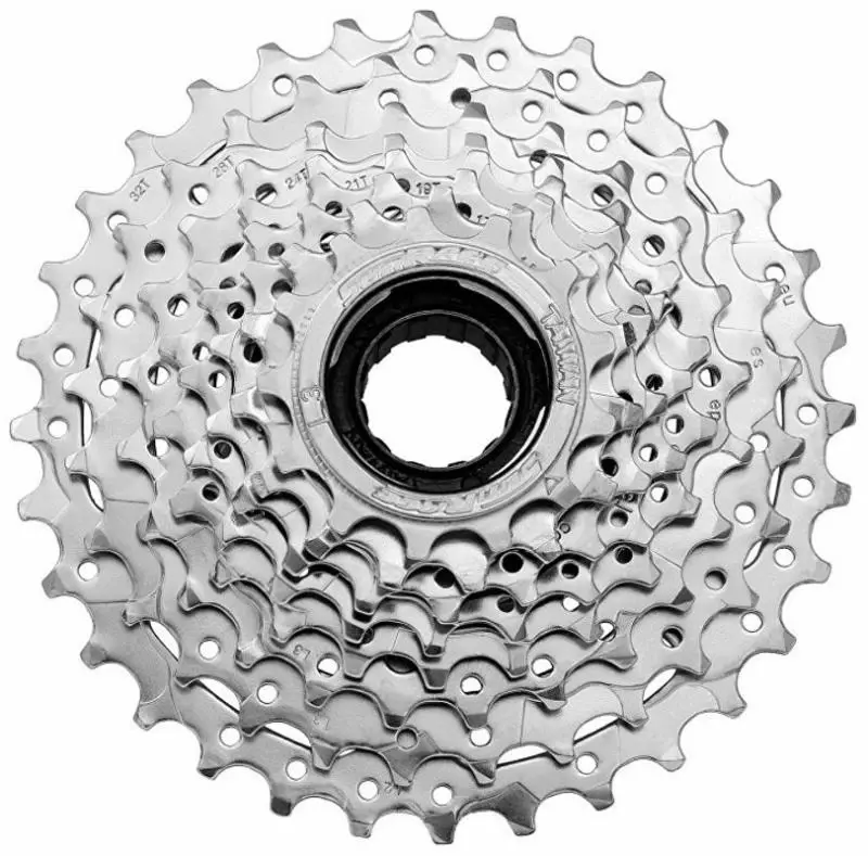 SunRace 8-kolo 13-28 zubů, chrom, index, pro E-bike, v krabičce