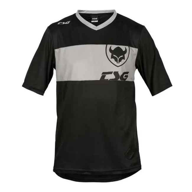 TSG Dres Waft Jersey krátký rukáv černo-šedý