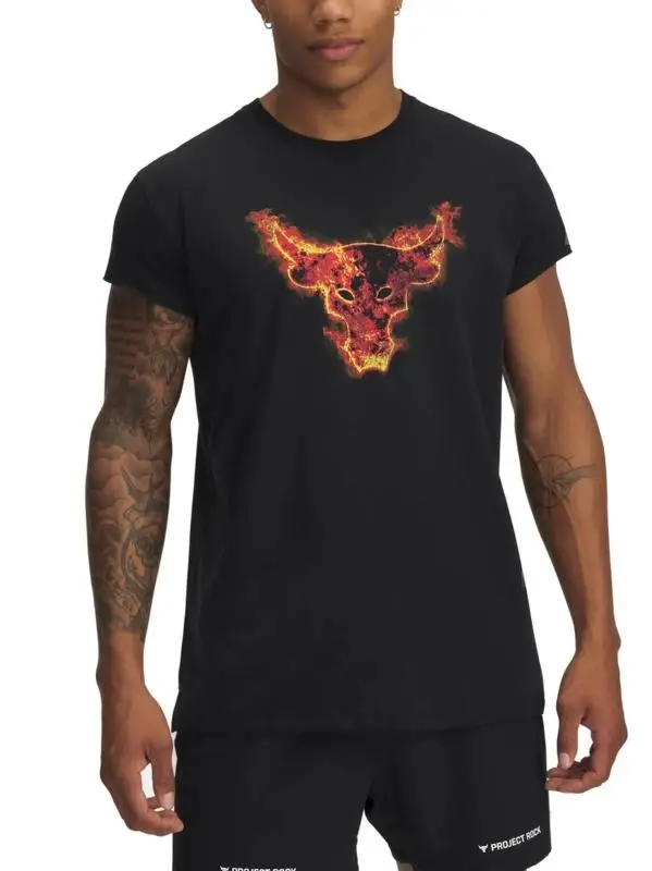 Under Armour Pjt Rock Cap Sleeve T-BLK