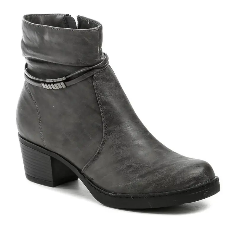 Urban Ladies 5300 tmavě šedé dámské zimní boty