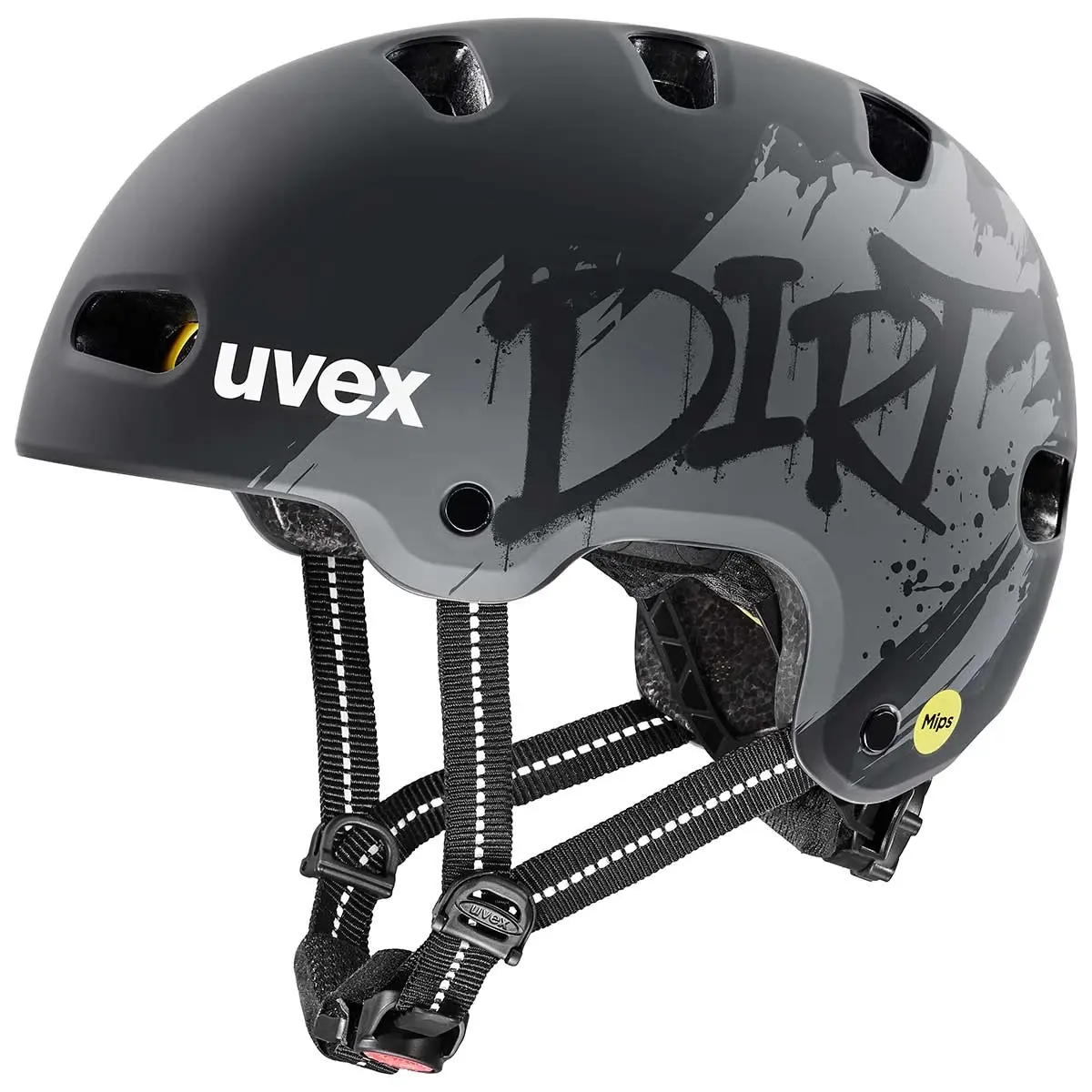 Uvex Kid 4 Style Mips Dirt Black Matt