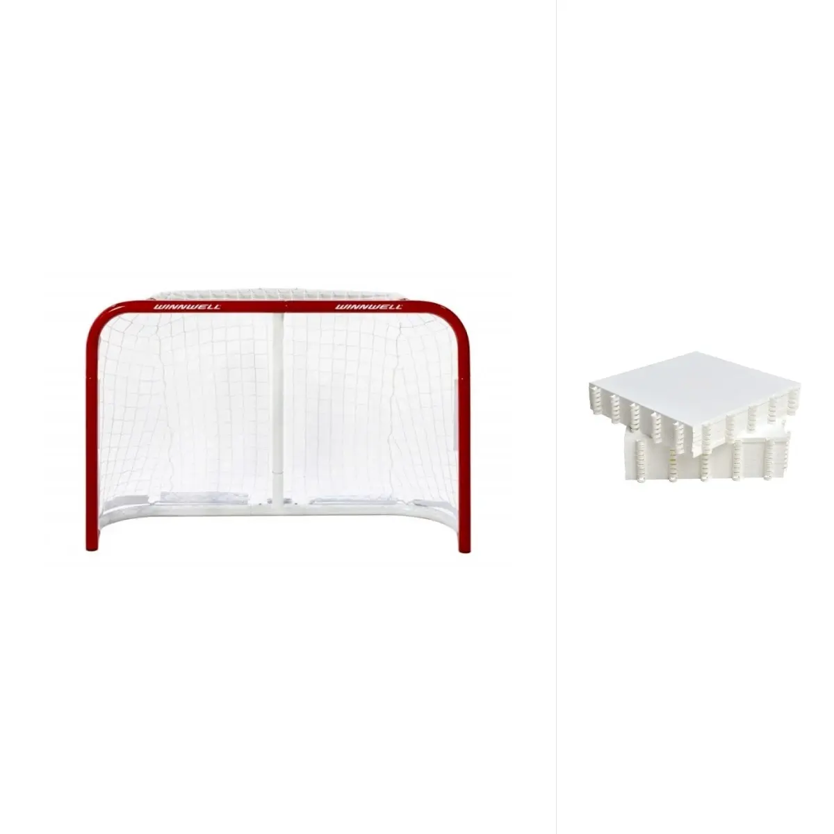 Winnwell 36 Proform Quik Net branka + Hockey Revolution Hockey Tiles desky (8 ks)