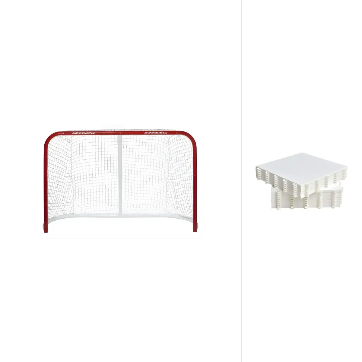 Winnwell 72 Heavy Duty hokejová branka + Hockey Revolution Hockey Tiles puzzle (18 ks)