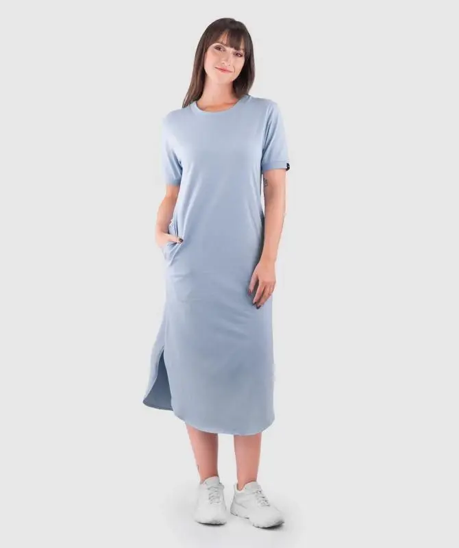 WOOX Rijeka Zen Blue dámské šaty