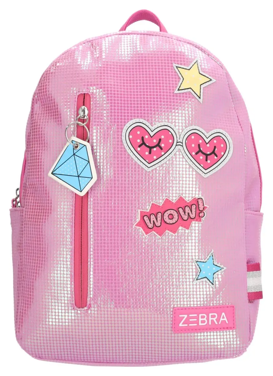 Zebra Trends Lily 25489 Glitter & Glamour růžový dětský batoh