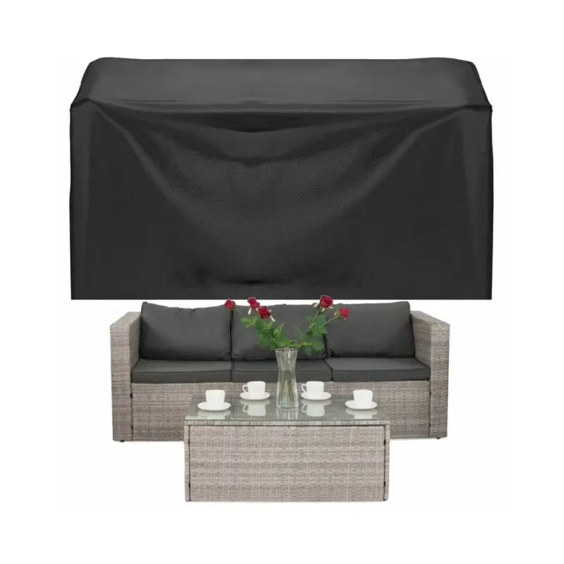 Springos Exterio Kryt na zahradní nábytek 200x160x70 cm, černý