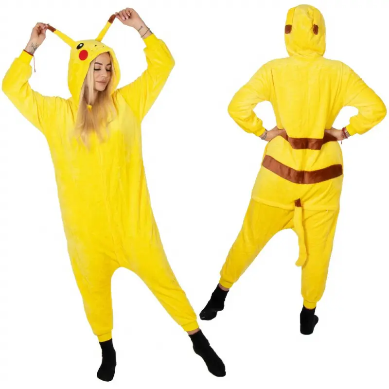 SPRINGOS Pyžamo Pikachu vel. M KIGURUMI žluté