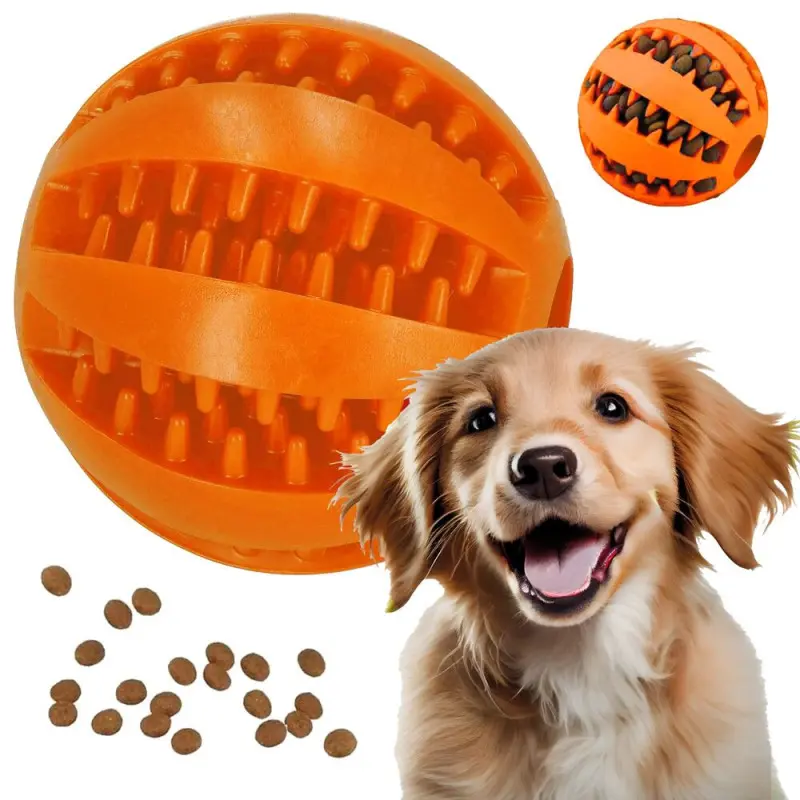 SPRINGOS PA0291 Interaktivní hračka pro psy míč 7 cm oranžová