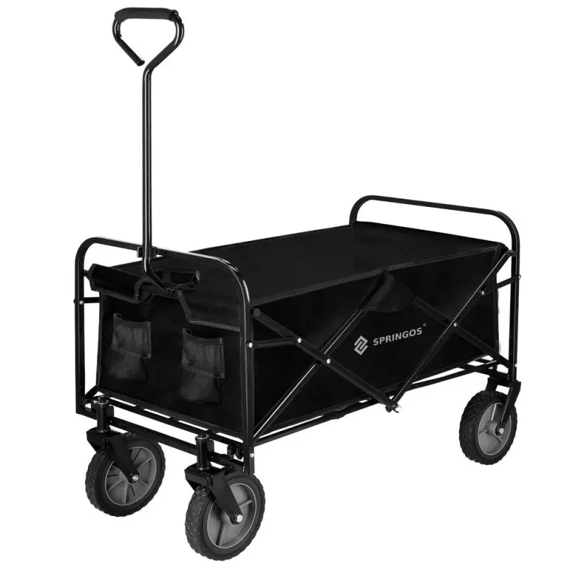 Skládací vozík 80 kg SPRINGOS GA0084 černý