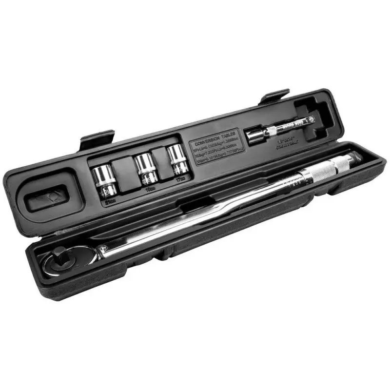 Güde Momentový klíč 1/2" 40-210 Nm s příslušenstvím 5-dílná sada BGU-39010