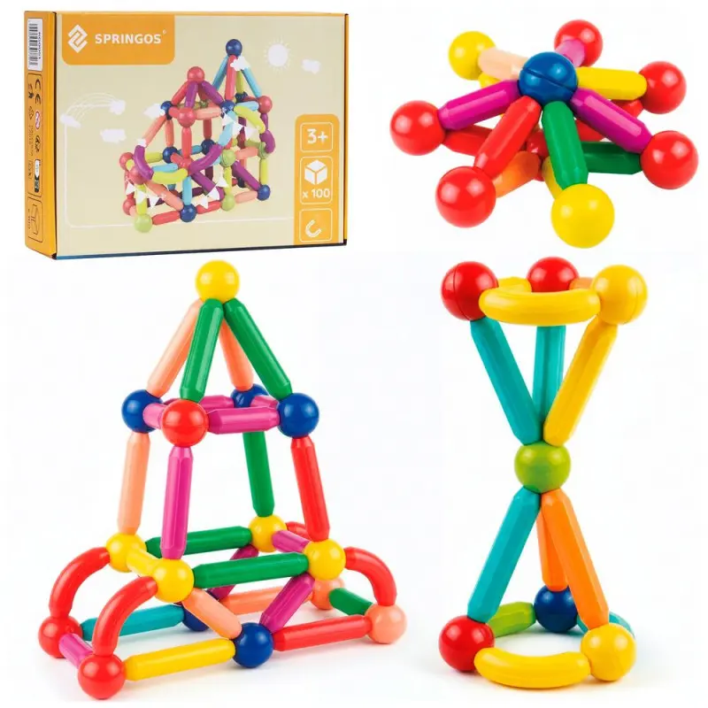 SPRINGOS Magnetická stavebnice 100 dílů KG0051