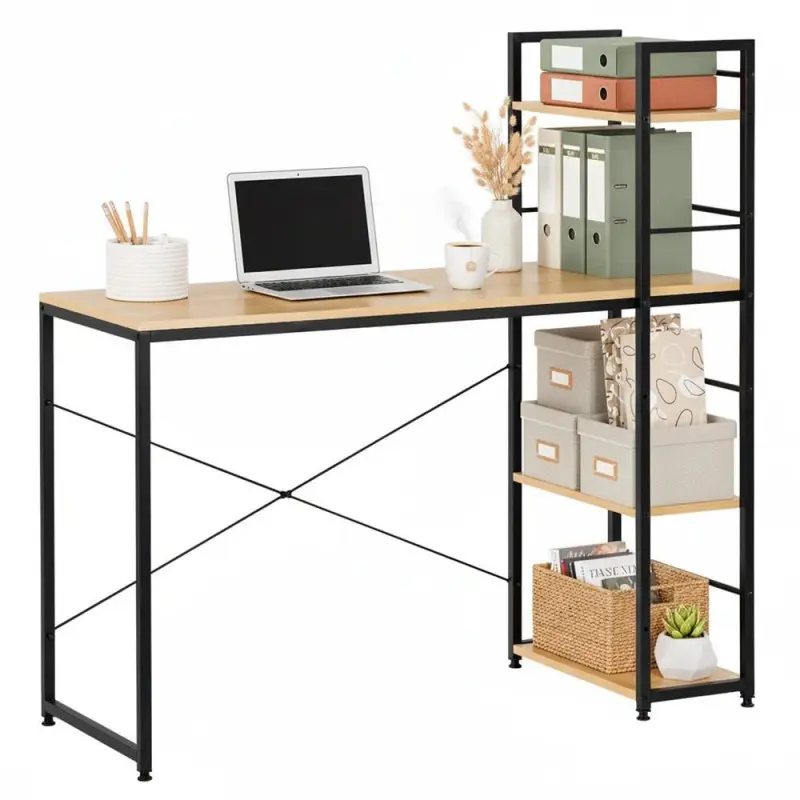 SPRINGOS Psací stůl 120x48x122 cm HF0047 světle hnědý
