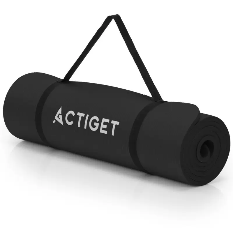 Podložka na cvičení 183x61 cm 10mm NBR ACTIGET ACT0020 černá