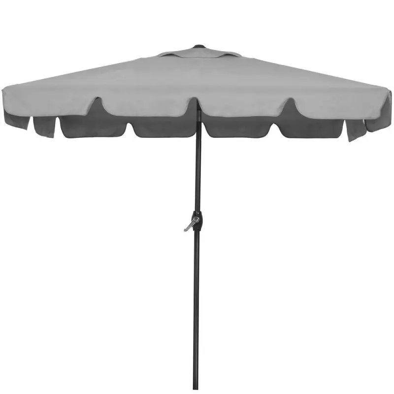 Zahradní slunečník 122x195 cm SPRINGOS GU0038 šedý
