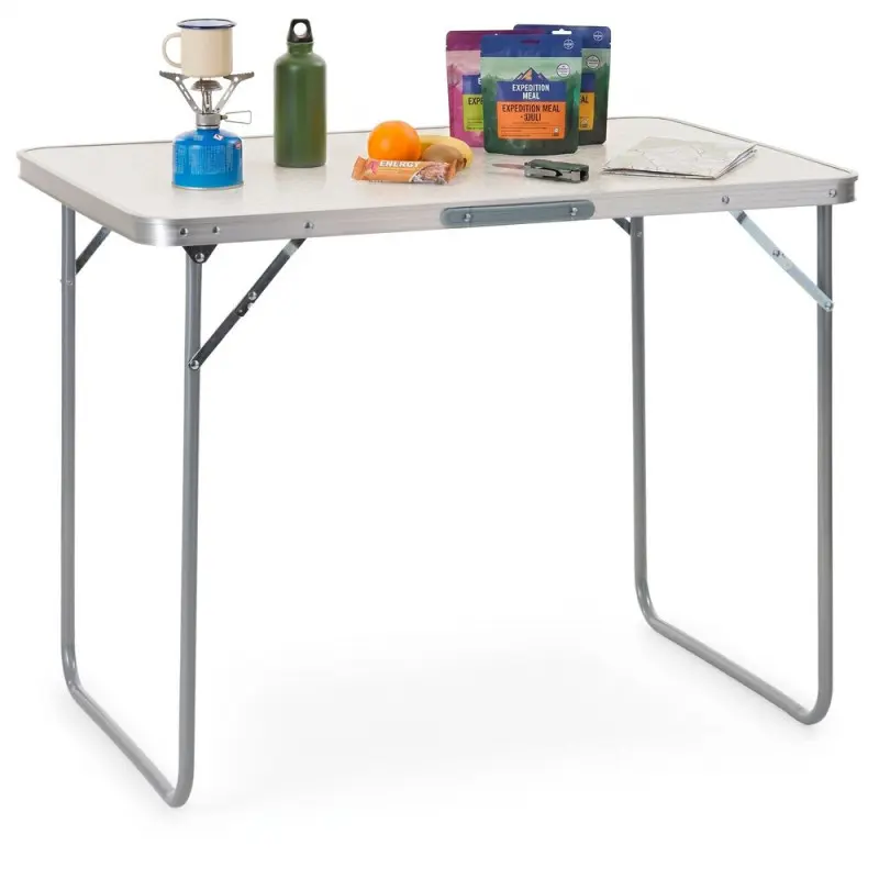 Kempingový stolek 90x60x70cm SPRINGOS CS0136 bílý