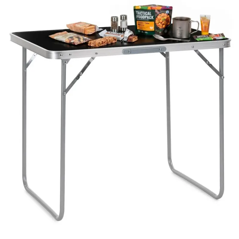 Kempingový stolek 80x60x70cm SPRINGOS CS0184 černý